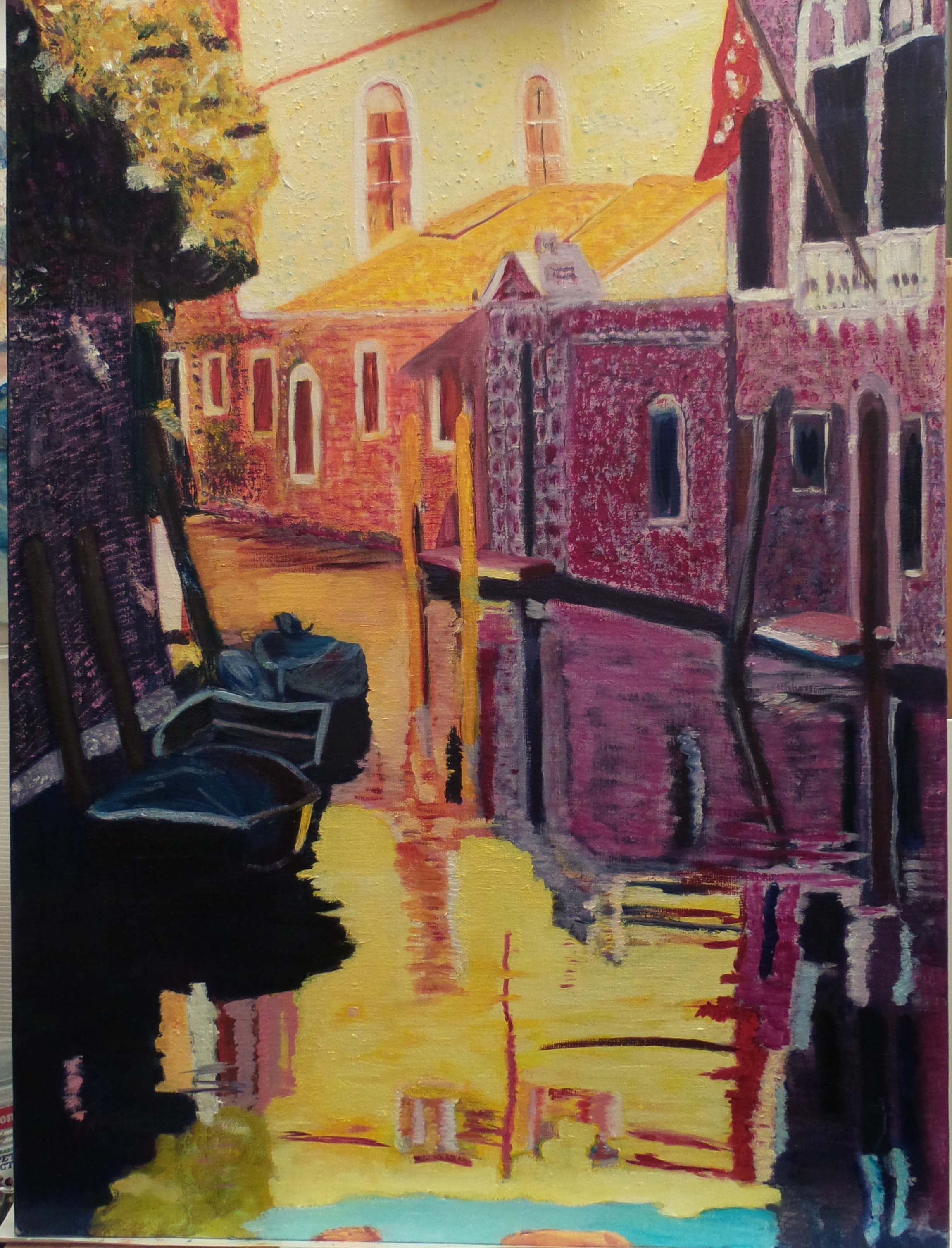 VENISE soleil dans l'eau N°29 20P 73X54cm 